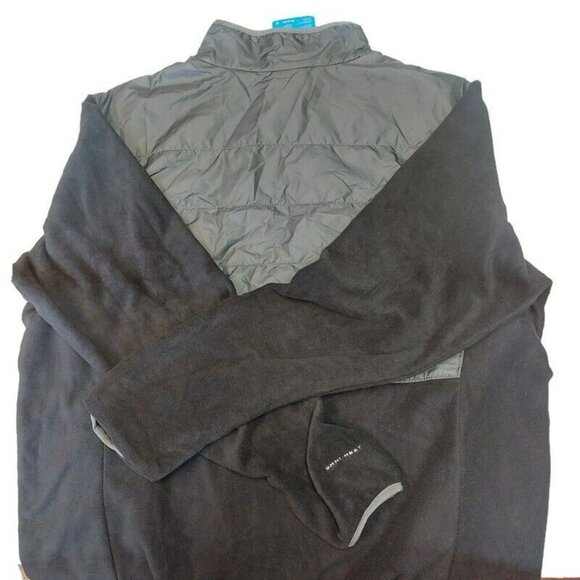 Columbia MLB Oakland A's Basin Butte Fleece Full Zip Jacket Mens Size XXL Black - Picture 4 of 5